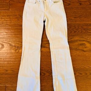 Hollister Cream Low-Rise Bootcut Pants‎
